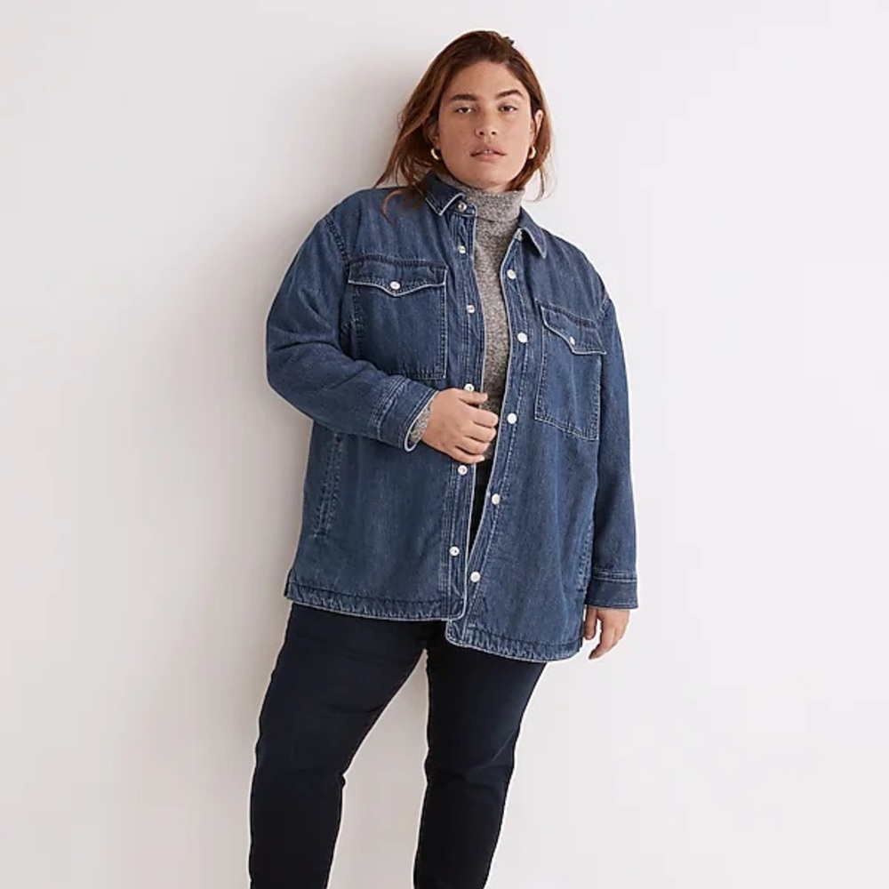 Madewell Denim Jacket with Quilted Lining 2X